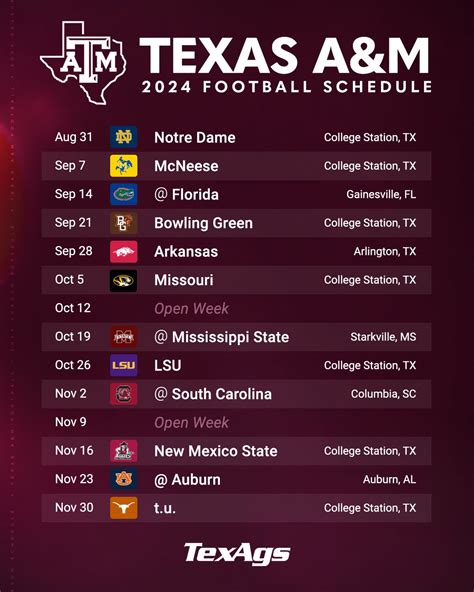 aggie football schedule|aggie football game schedule.